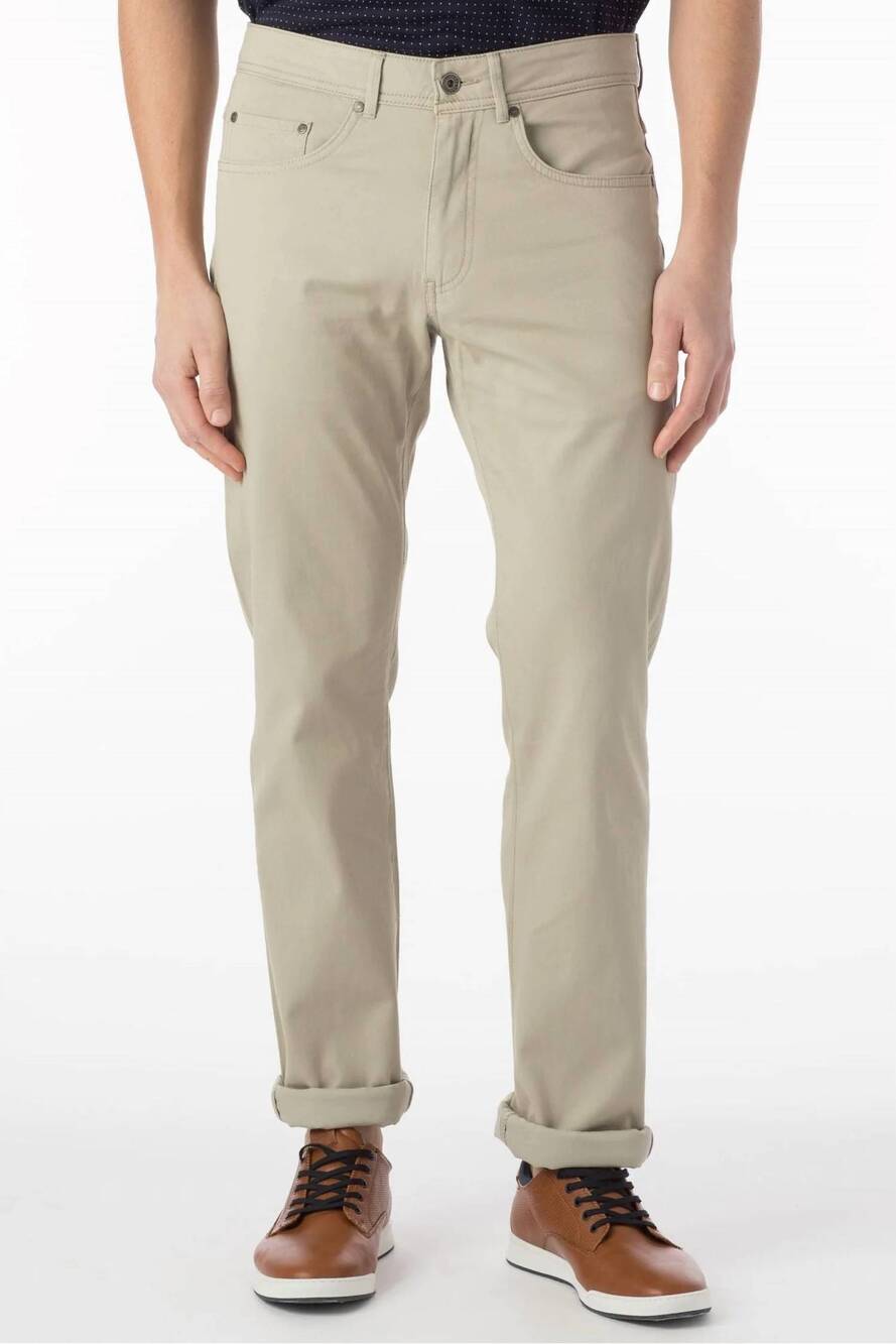 NEW BALLIN crescent perma pima twill pants in stone